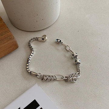 Charming Gifts - New Fashion Silver Colour Chain Vintage Handmade Bracelet for Women - The Jewellery Supermarket